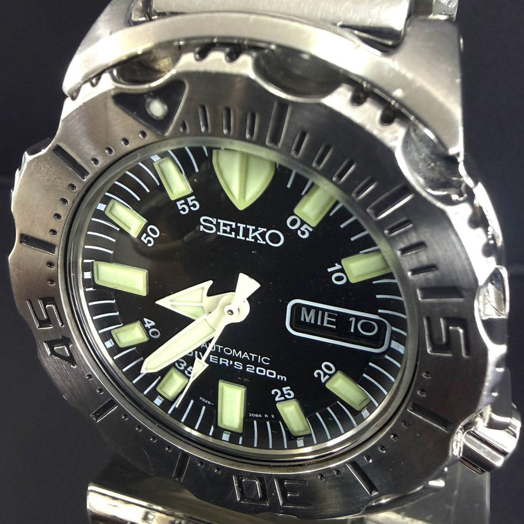 SEIKO Black Monster SKX779 7S26-0350 Automatic Diver's 200m Vintage Watch
