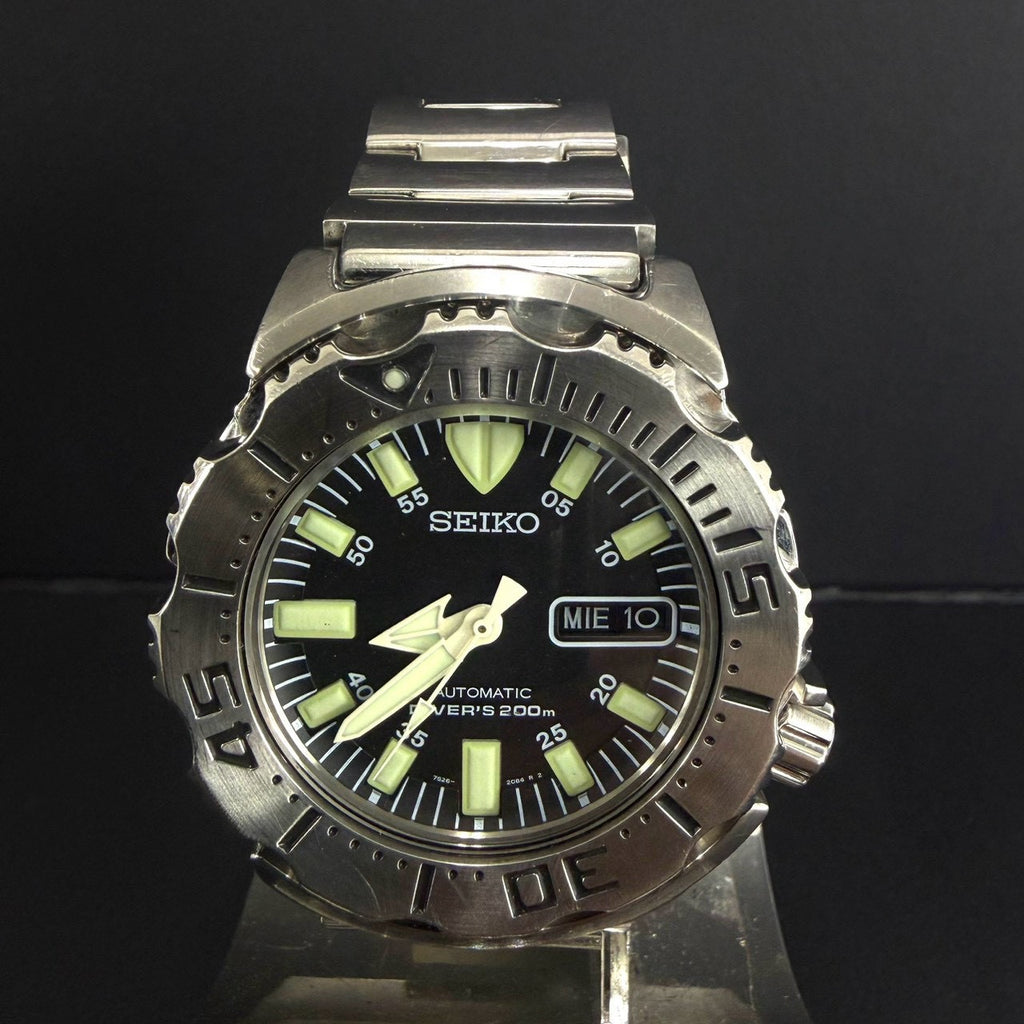 SEIKO Black Monster SKX779 7S26-0350 Automatic Diver's 200m Vintage Watch